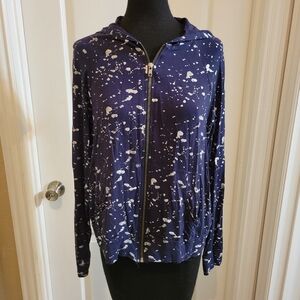 Terez blue and silver hoodie